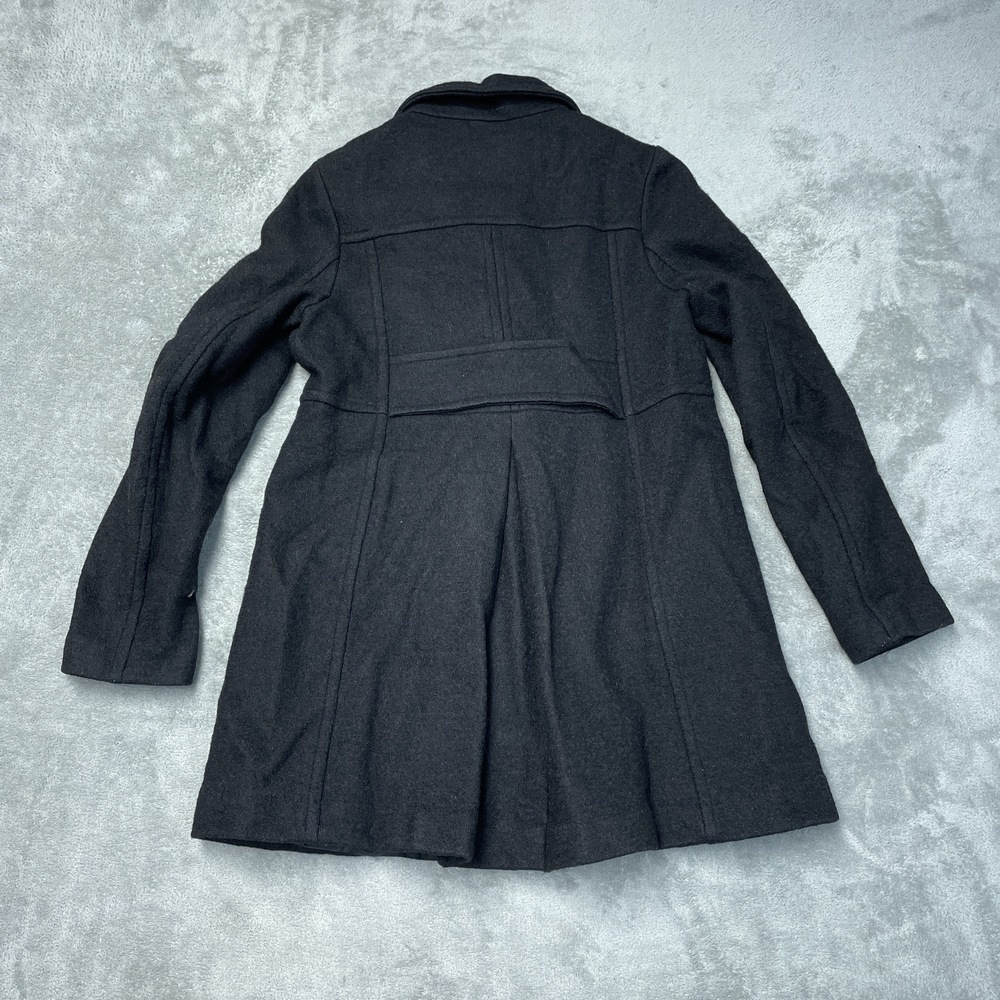 Lands' End Women's Size 6 Coat Black Wool Blend H0704 - Picture 6 of 6